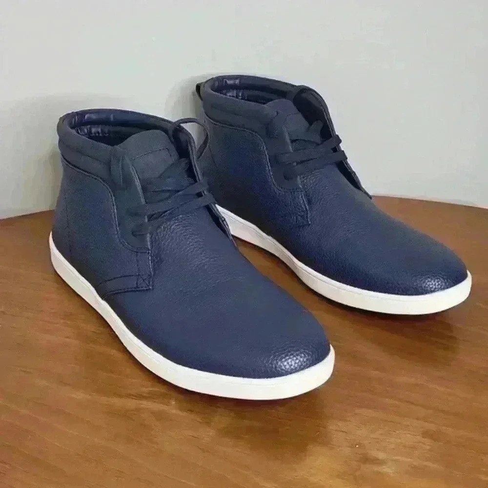 Steve Madden Navy Blue High-Top Sneakers